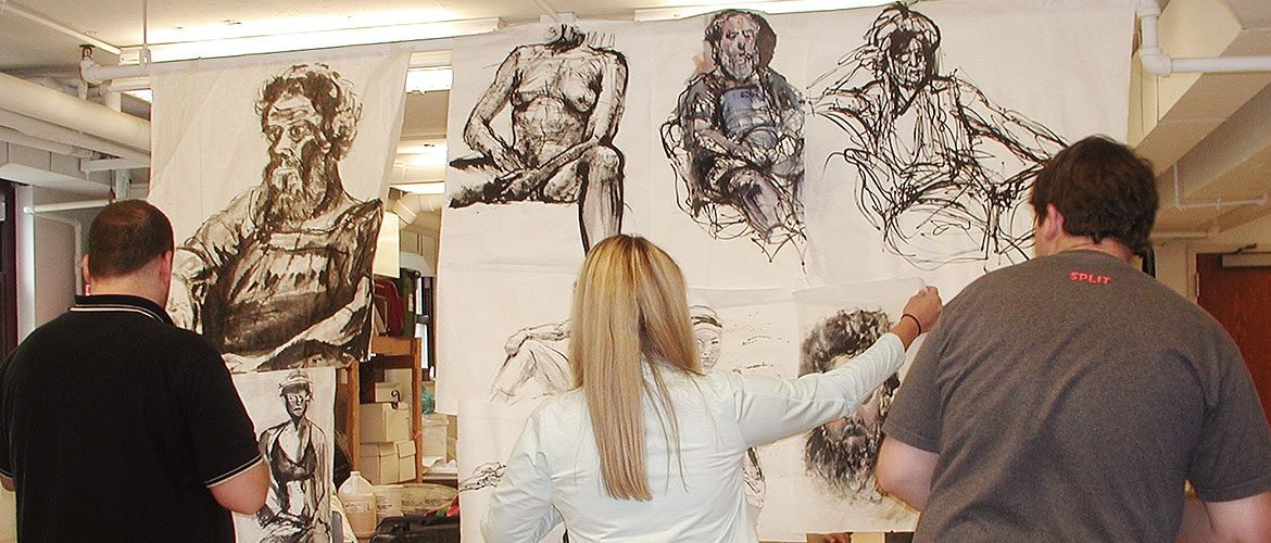 Art instructor Grace Lin: 
Drawing_Chinese-Brush-Techniques at Fontbonne University