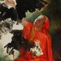 Grace Lin_Oil Painting_Figure_awaiting