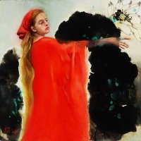 Grace Lin_Oil Painting_Figure_beauty