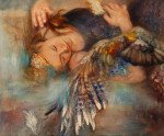 Grace Lin_Oil Painting_Figure_message_1