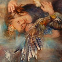 Grace Lin_Oil Painting_Figure_message_1