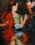 Grace Lin_Oil Painting_Figure_secret-world