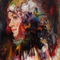 Artist Grace Lin_Oil Painting_Portrait_Samah