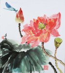 Artist Grace Lin_Chinese-Painting_dragonfly_lotus_1