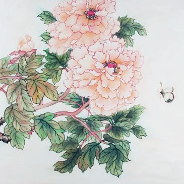 Artist Grace Lin_Chinese-Painting_flower_peony_butterfly_3