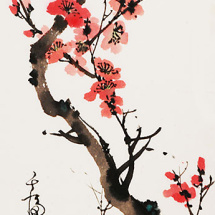 Artist Grace Lin_Chinese-Painting_flower_plum_1