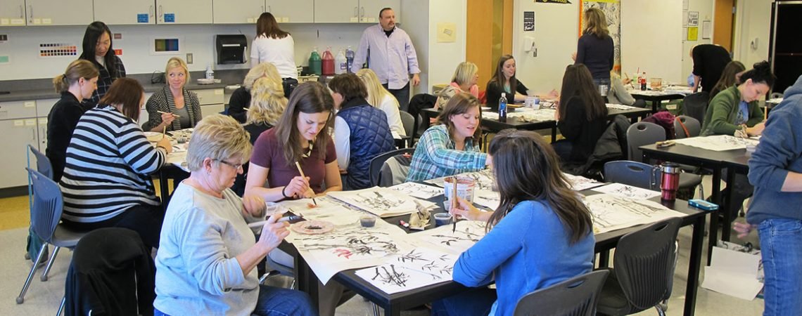 Workshop_Demo Chinese Painting_Fort-Zumwalt-East-High-School_6