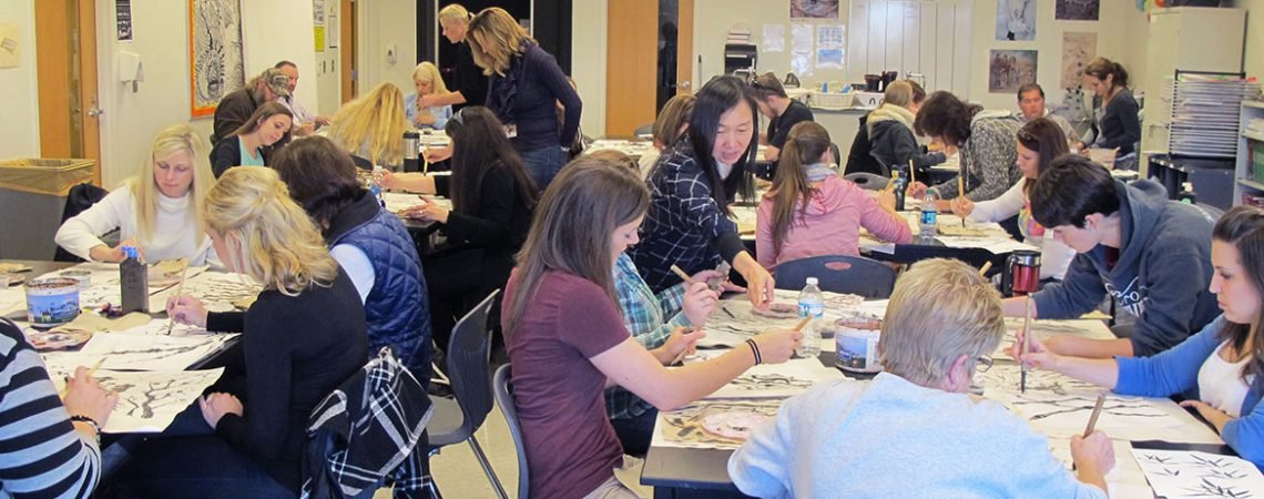 Workshop_Demo Chinese Painting_Fort-Zumwalt-East-High-School_4