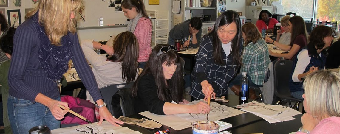 Workshop_Demo Chinese Painting_Fort-Zumwalt-East-High-School_4