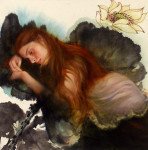 Grace Lin_Oil Painting_Figure_awake