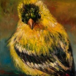oil painting_bird_goldfinch