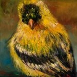 oil painting_bird_goldfinch