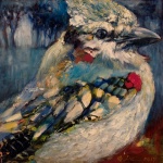 bird_blue jay_oil painting_Grace Lin